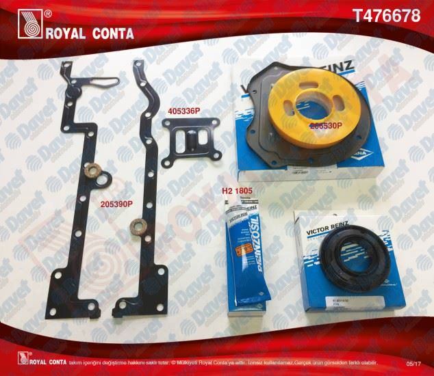 ROYAL T476678 Alt Takim Conta (T476670) Reinz Keceli S.Lastikli Peugeot Boxer Jumper 2.2hdi Ford Transit V347 2.2tdci 06=>